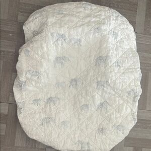 White Quilted Baby Blanket